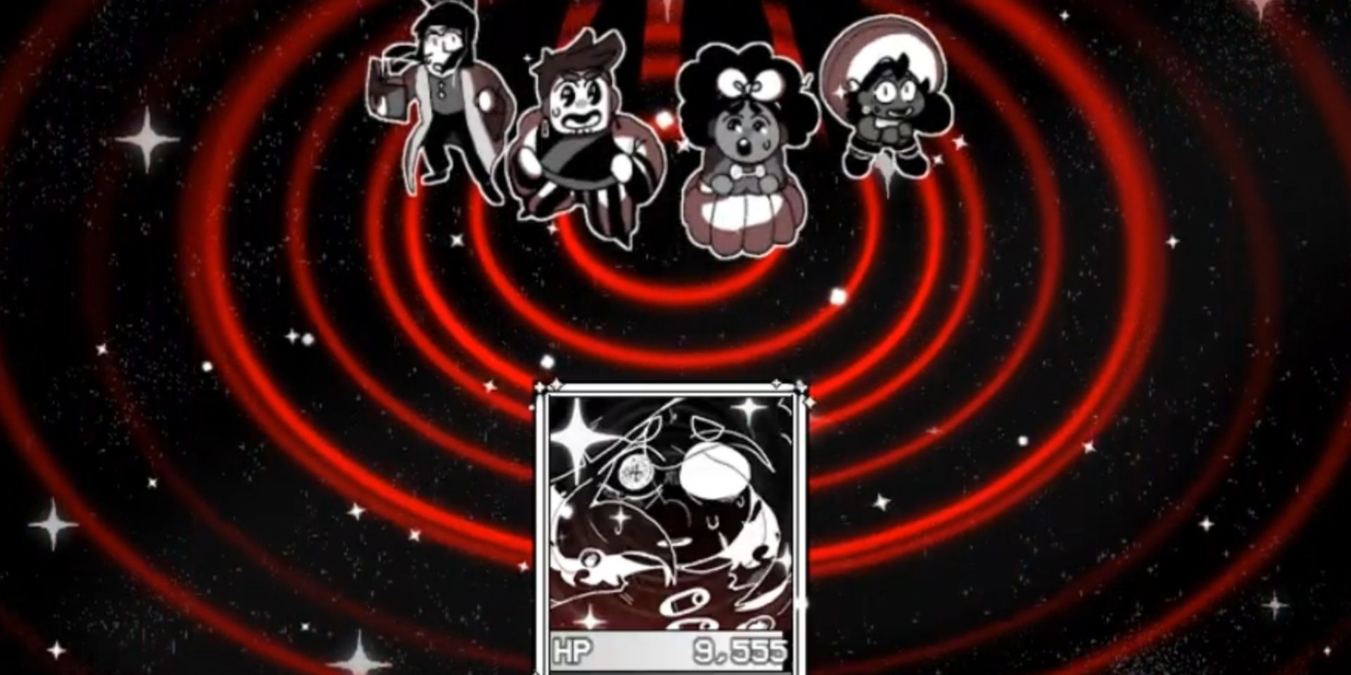 Siffrin fights the party in In Stars and Time