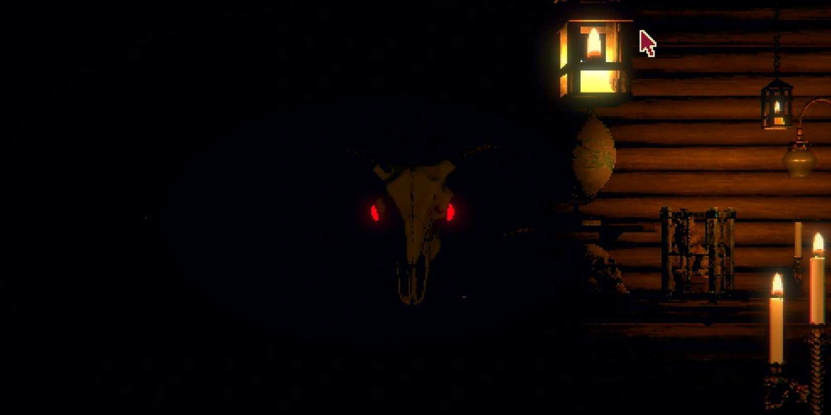 The Bone Lord in Leshy's Cabin in Inscryption