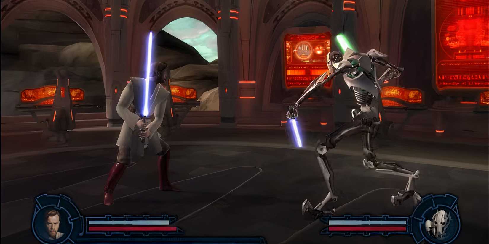 Star Wars Episode 3 Revenge of the Sith Gameplay Kenobi vs Grievous