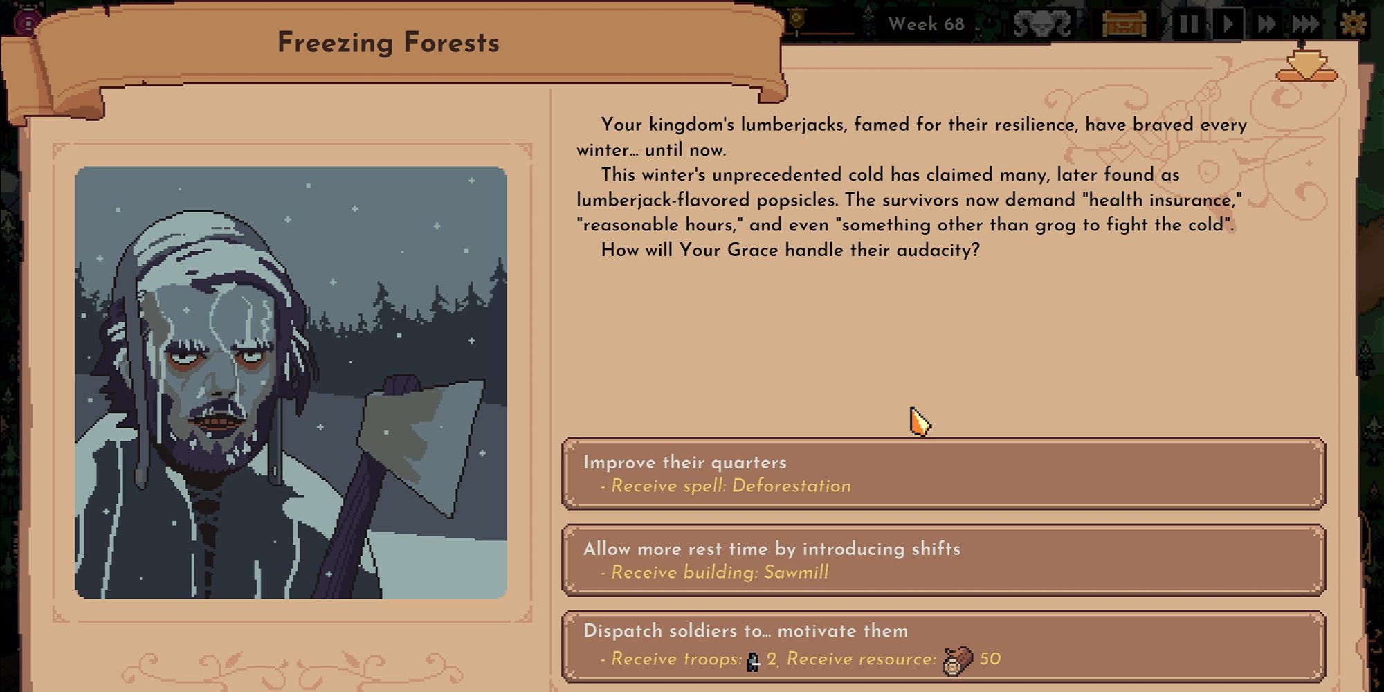 The King is Watching Freezing Forests Choice-1
