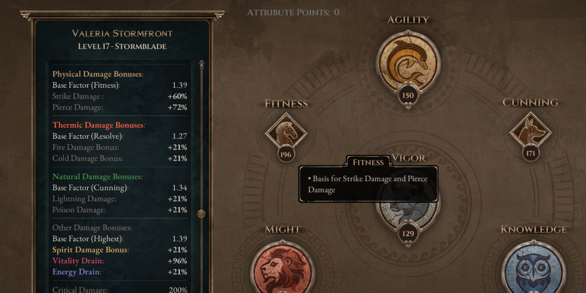 Titan Quest 2 Secondary Attributes
