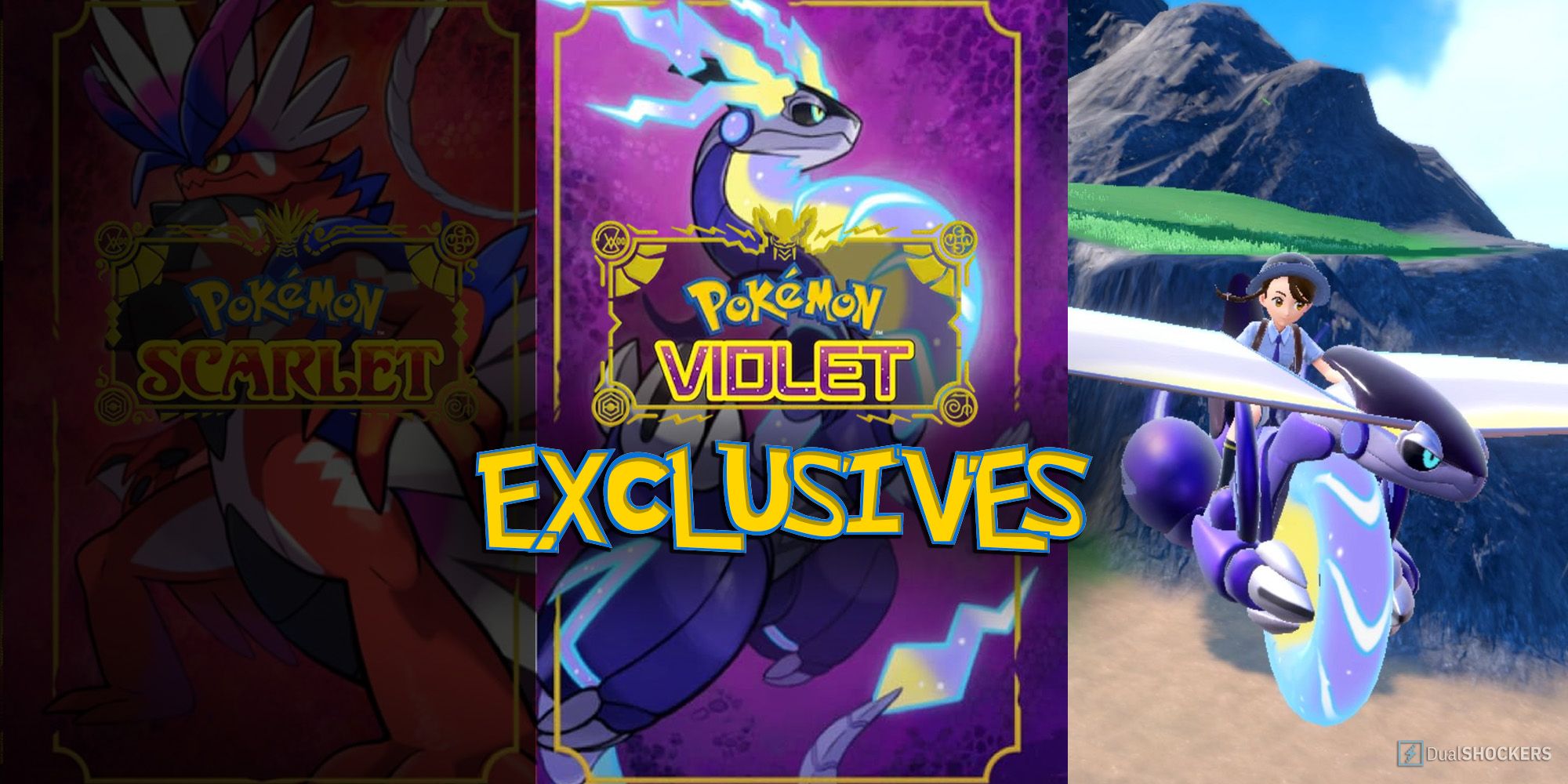 violet exclusives pokemon scarlet and violet