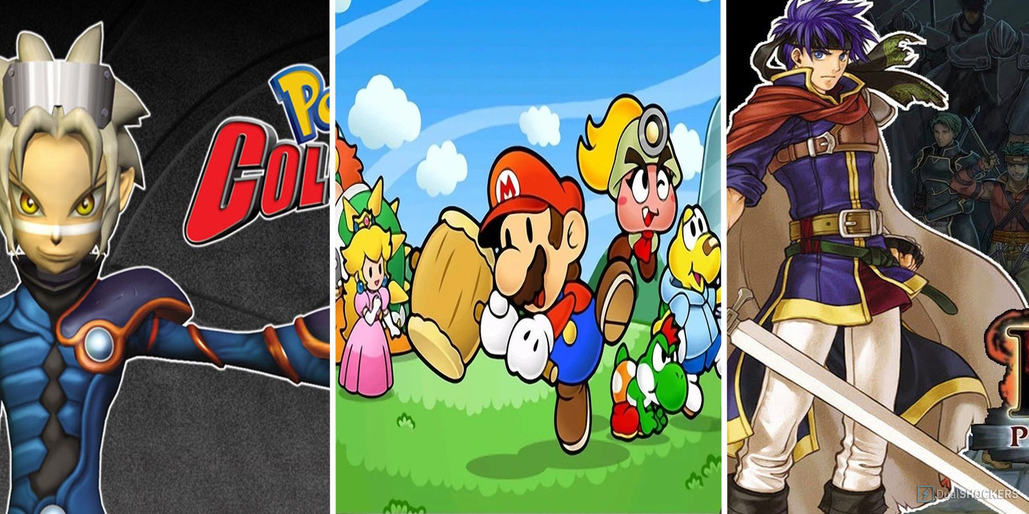 The Main Heroes From Pokemon Colosseum, Paper Mario The Thousdand-Year Door And Fire Emblem Path Of Radiance