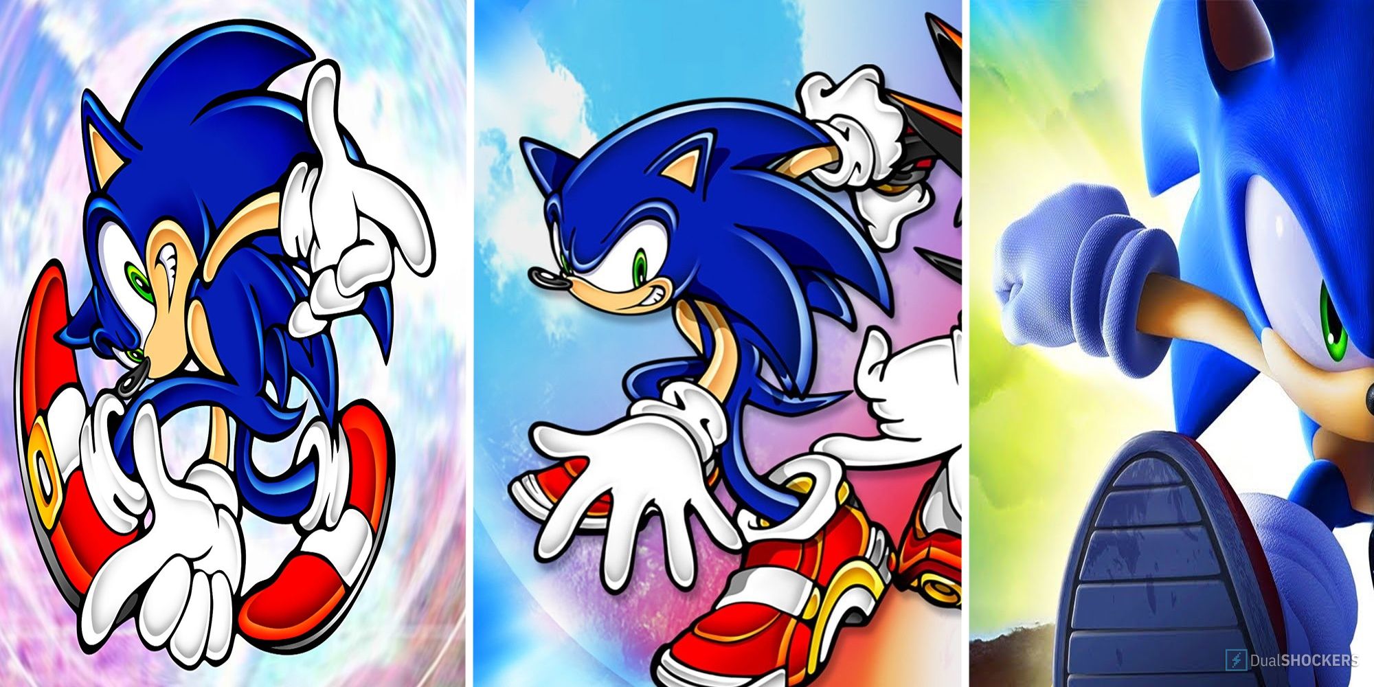The Cover Games Of Sonic Adventure, Sonic Adventure 2, And Sonic Unleashed