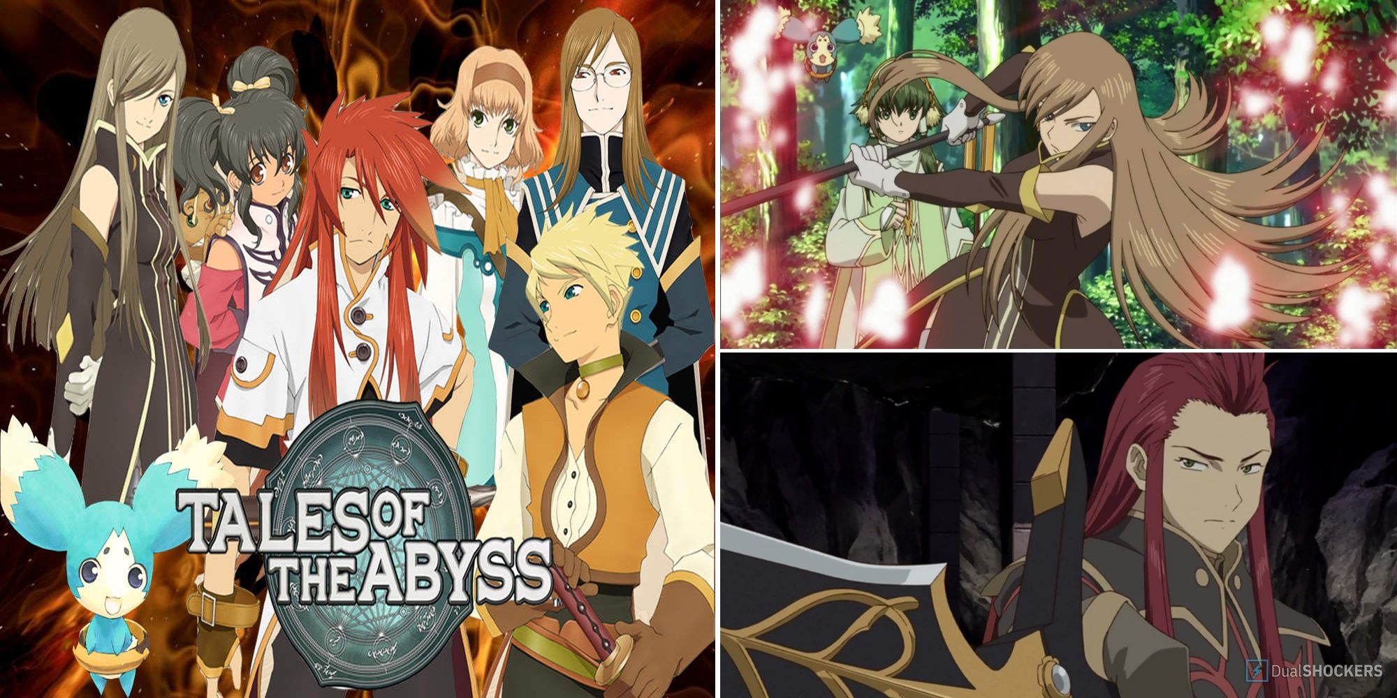 The Entire Cast Of Playable Chracters From The Popular Game, Tales Of The Abyss