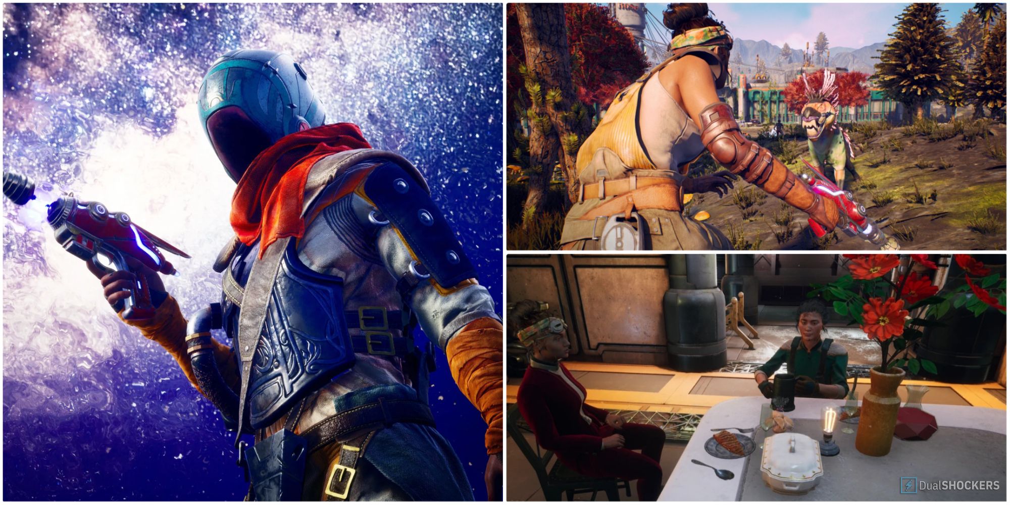 A Collage Of Images From The Outer Worlds Quests