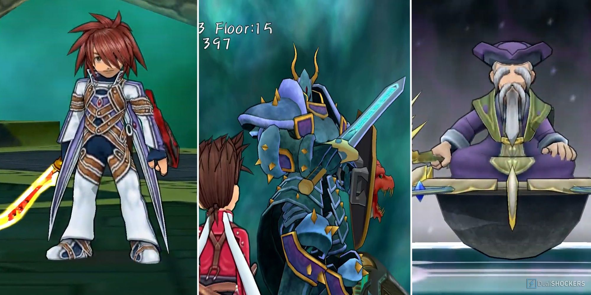 From Left To Right - Kratos, Livinig Armor, And Maxwell From Tales Of Symphonia