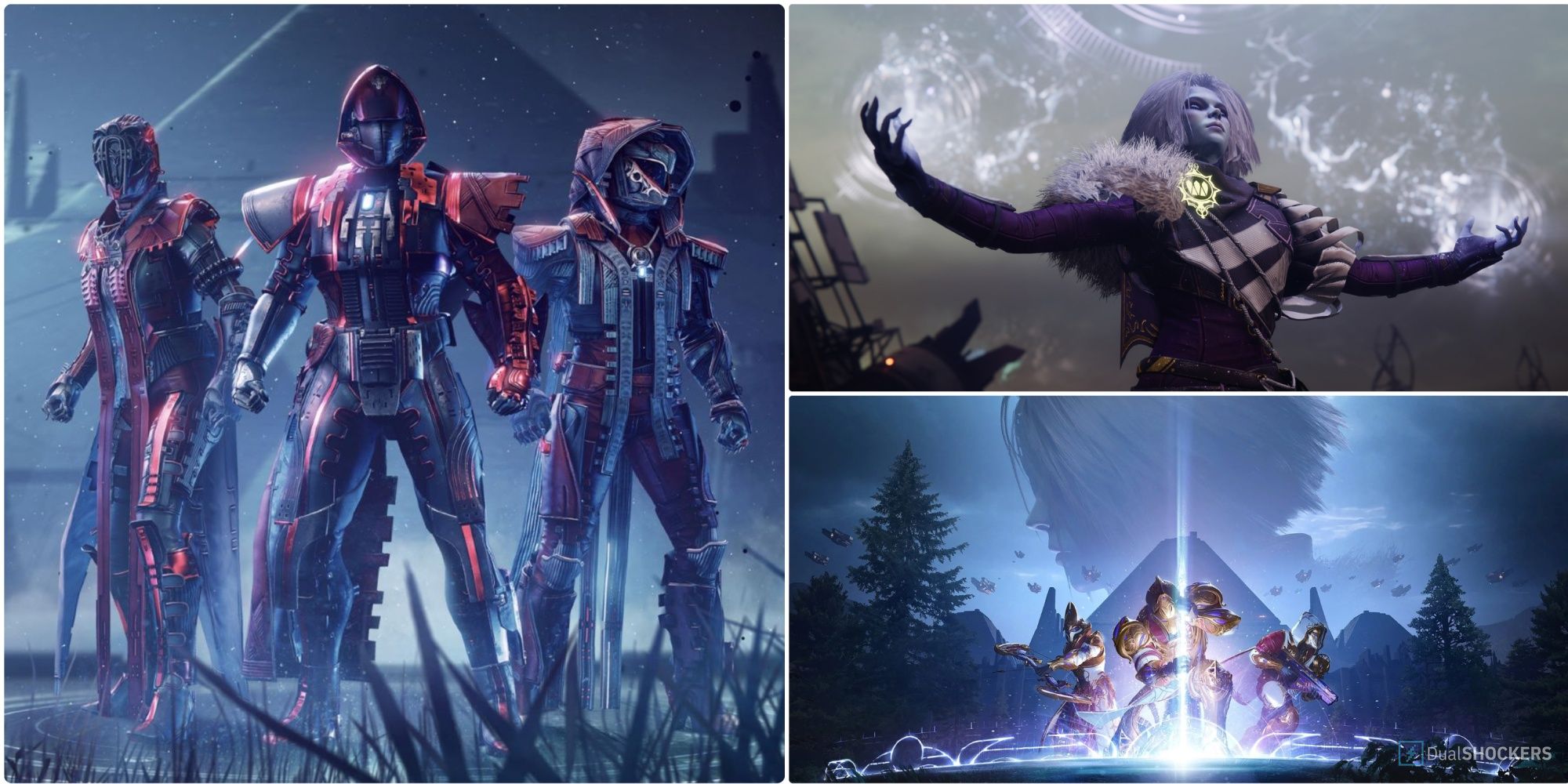 A Collage Of Images From The Season of Defiance in Destiny 2 