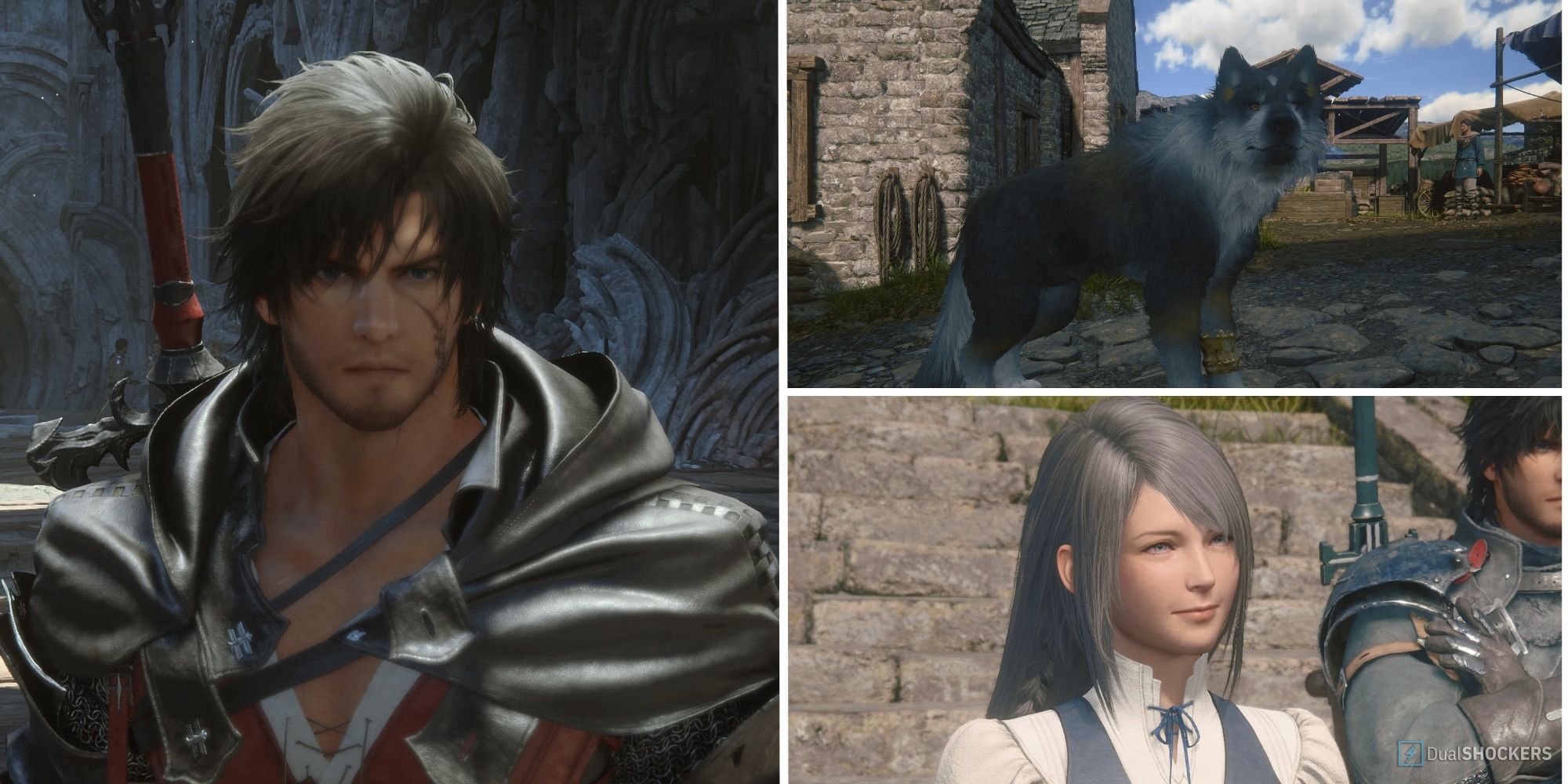 Final Fantasy 16 Characters Split Image