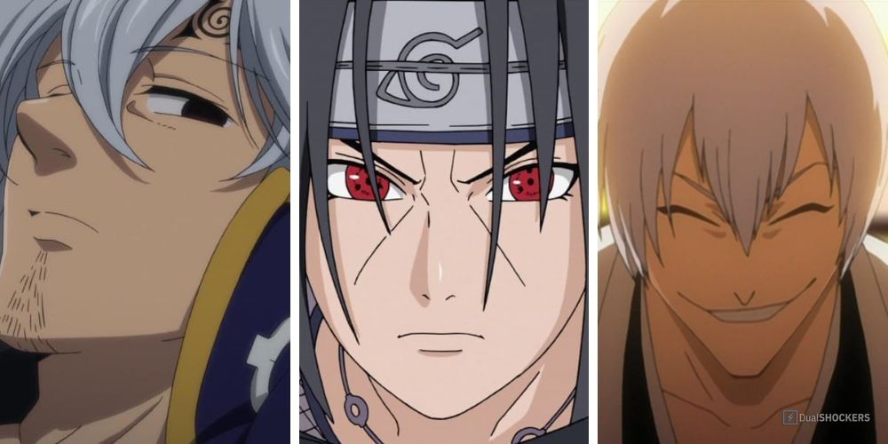 Featured Image for Villains that turned out to be heroes, Estarossa, Itachi, and Gin from left to right