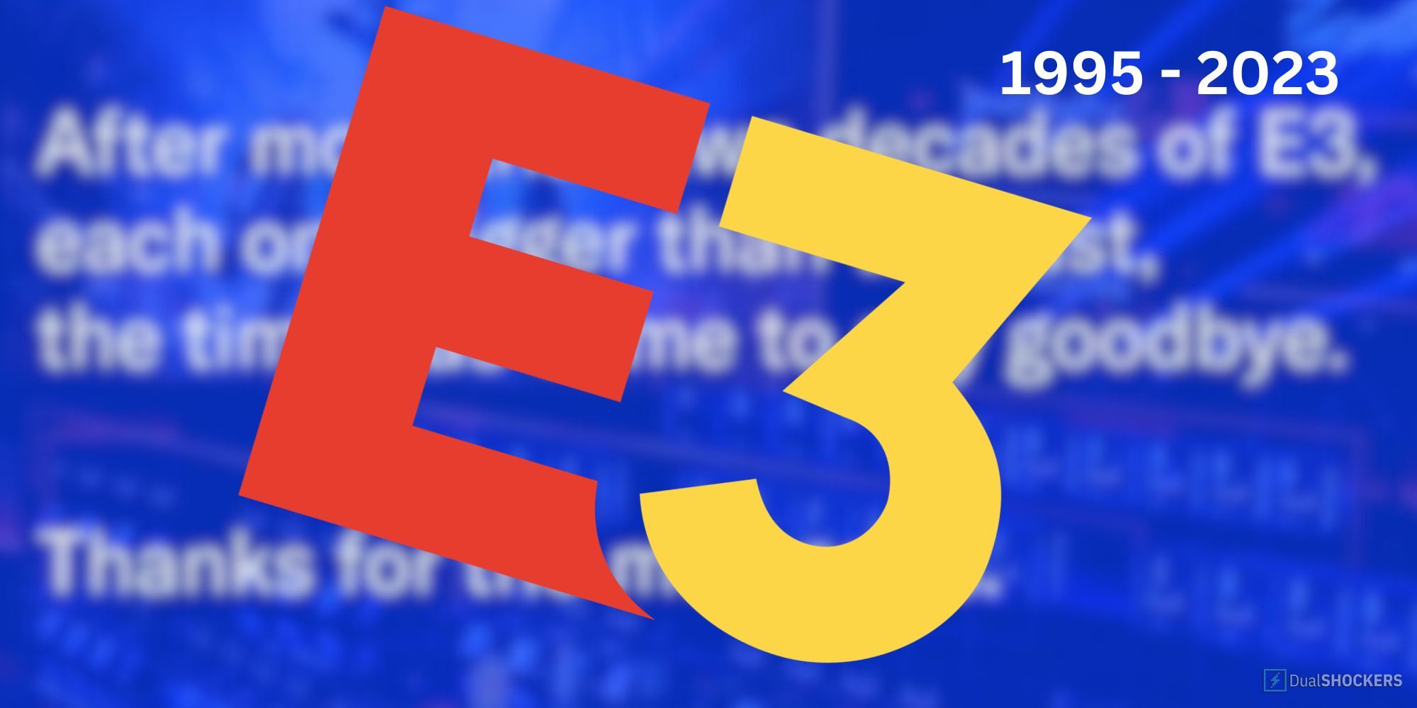 E3 Logo Slanted With Date Of Death In Corner