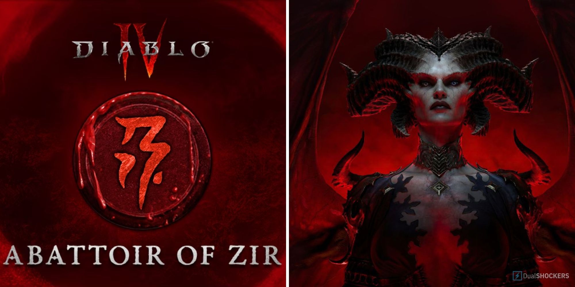 the promotional image for the abattoir of zir event image next to a picture of lilith