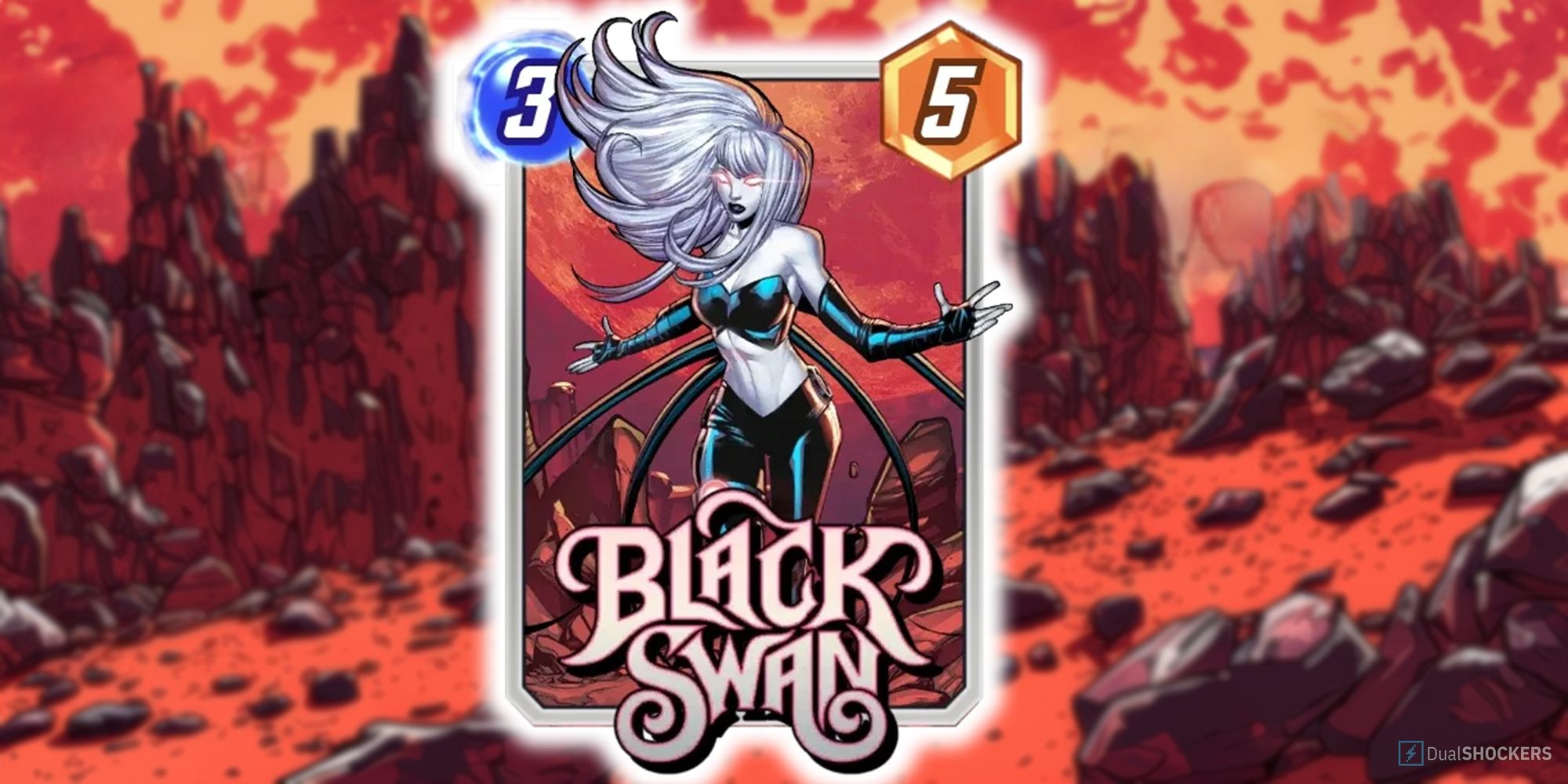 Marvel Snap's Black Swan card.