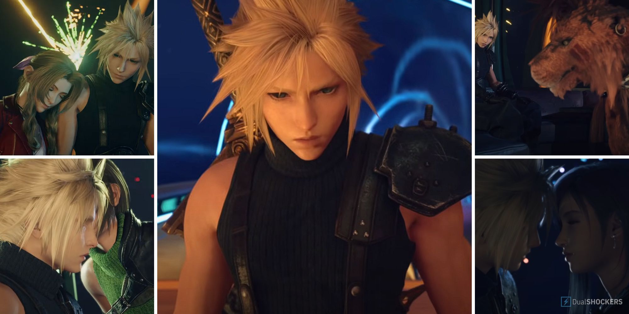 Final Fantasy 7 Rebirth - Gold Saucer Dates Split Images