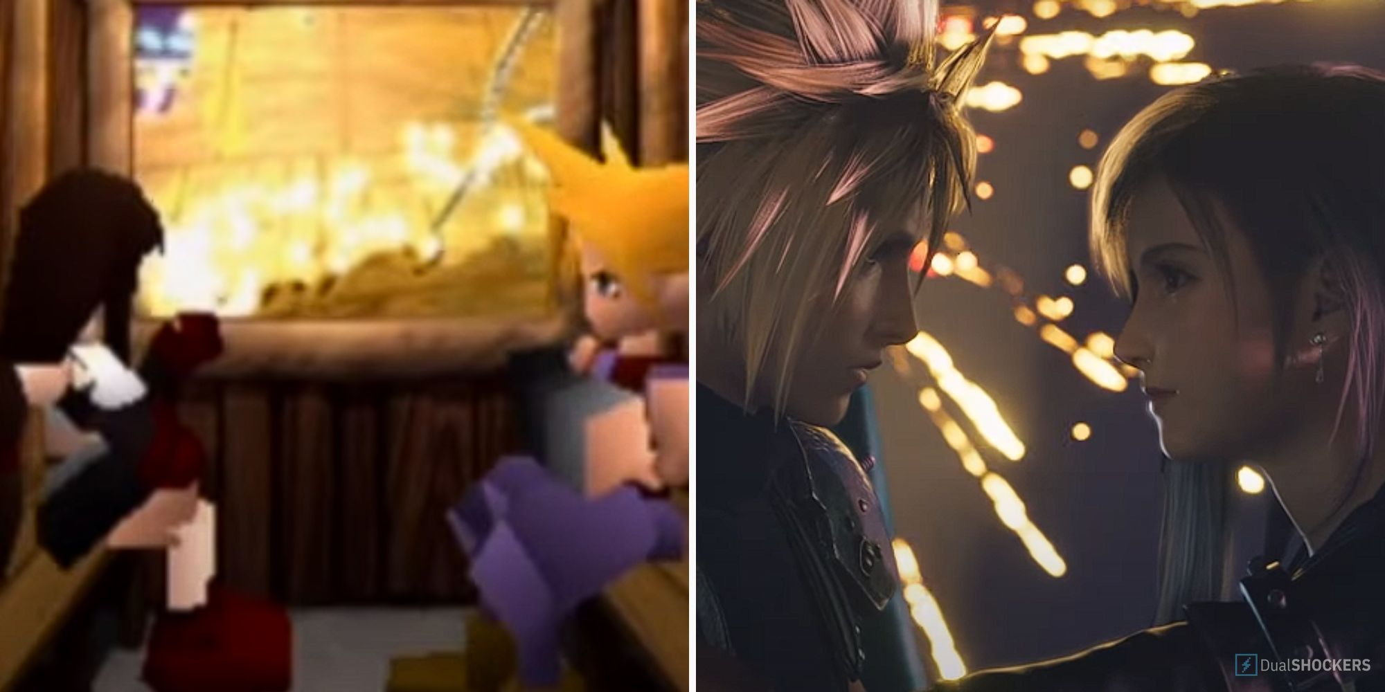 Final Fantasy 7 vs Final Fantasy 7 Rebirth Tifa & Cloud Date