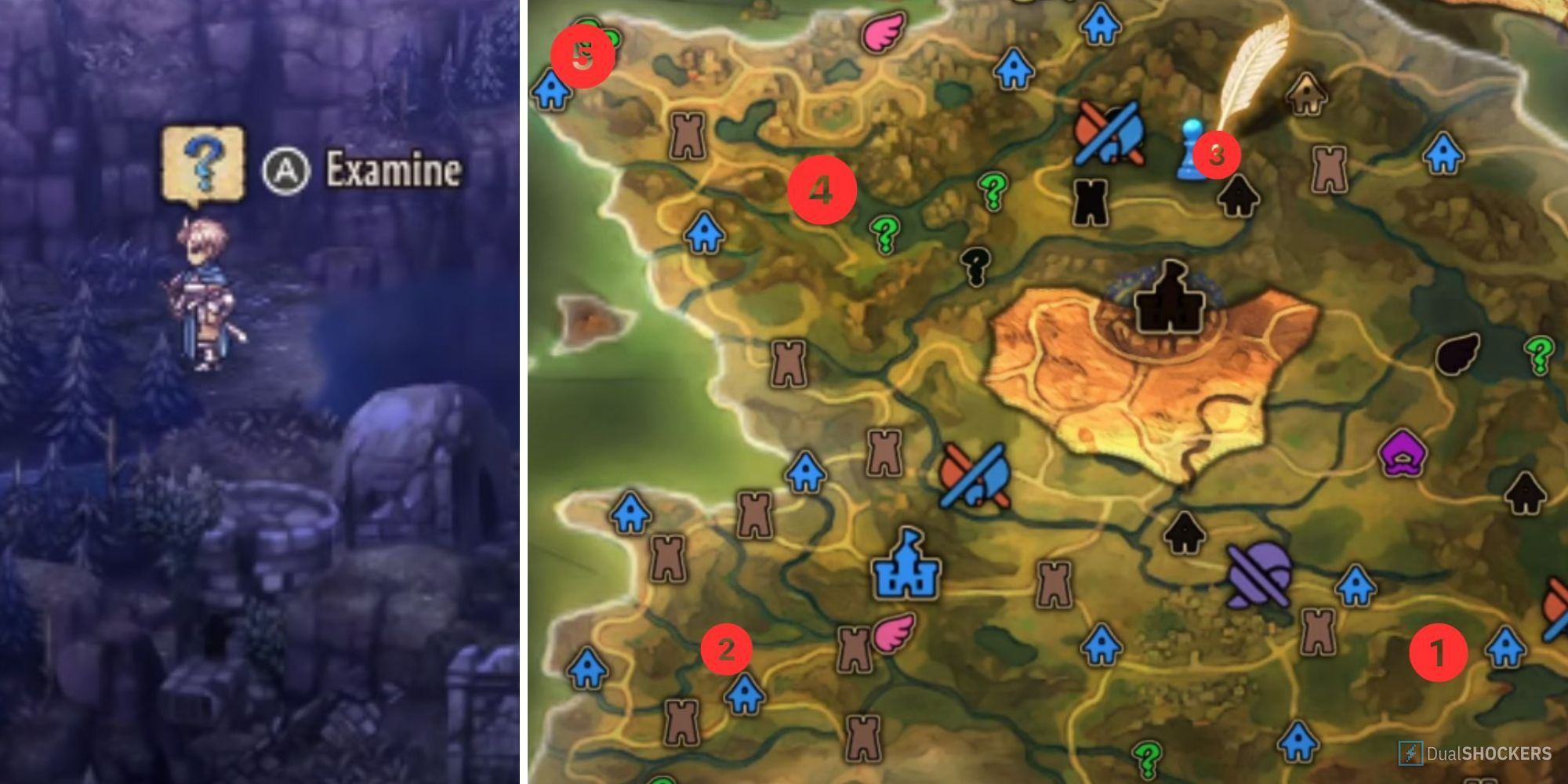 Unicorn Overlord - treasure Map Split image