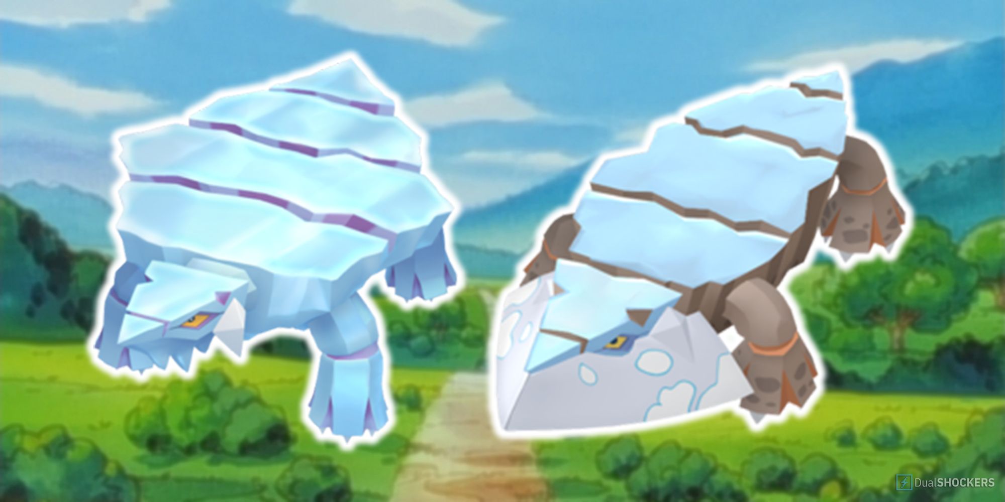 Avalugg and Hisuian Avalugg in Pokemon.