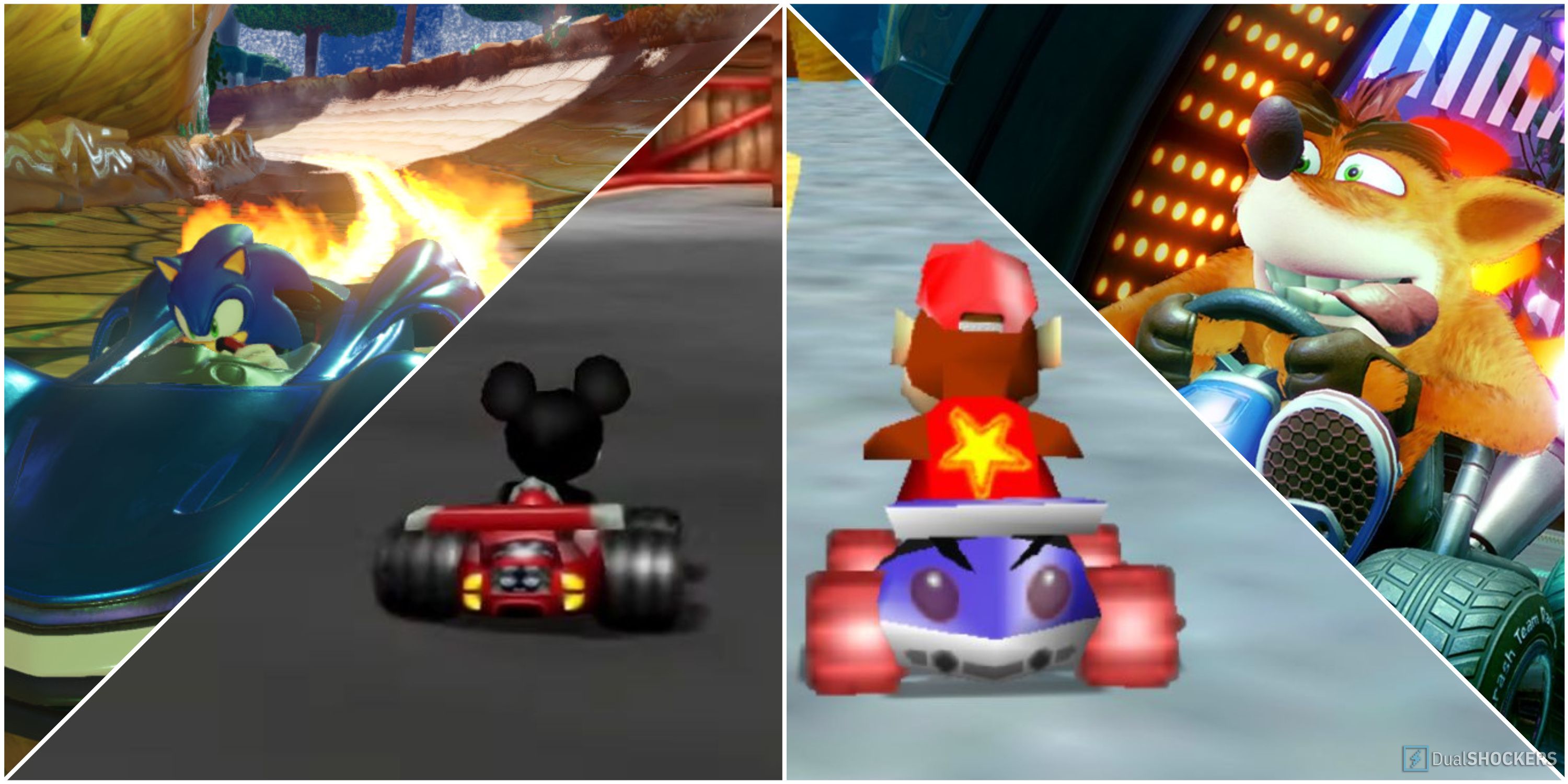 Team Sonic Racing Mickey's Speedway USA Diddy Kong Racing Crash Team Racing Nitro Fueled